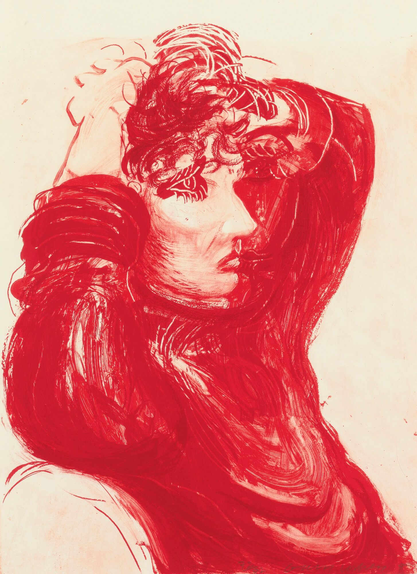 David Hockney - RED CELIA (T. 273: DH60)