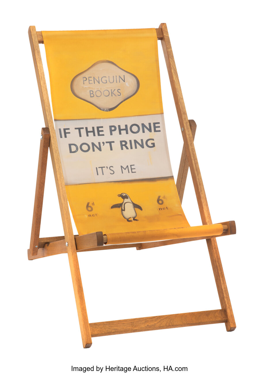 Harland Miller - Deckchair - If the Phone Don't Ring, It's Me