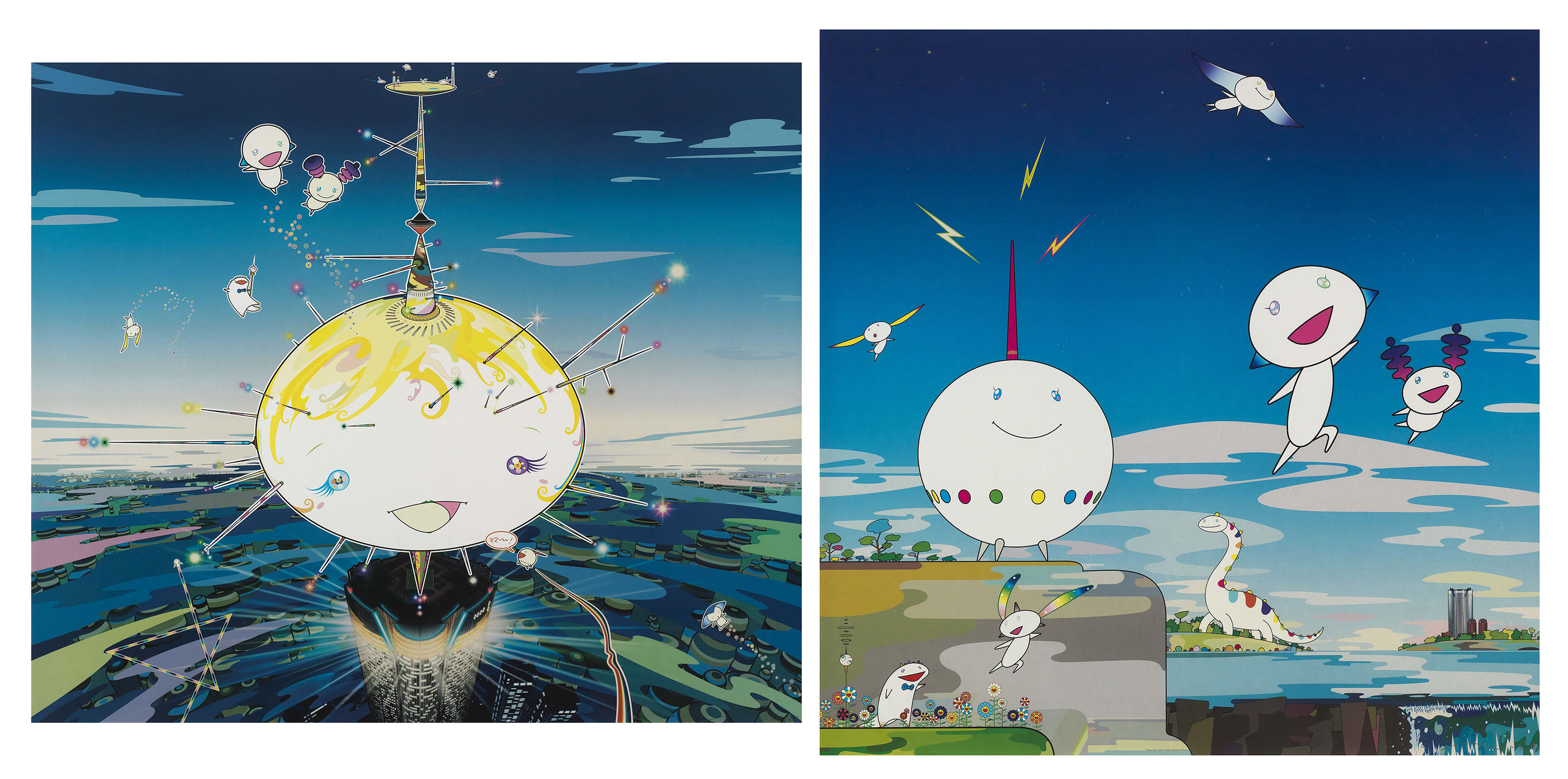Takashi Murakami - Planet 66; & Mamu Came from the Sky