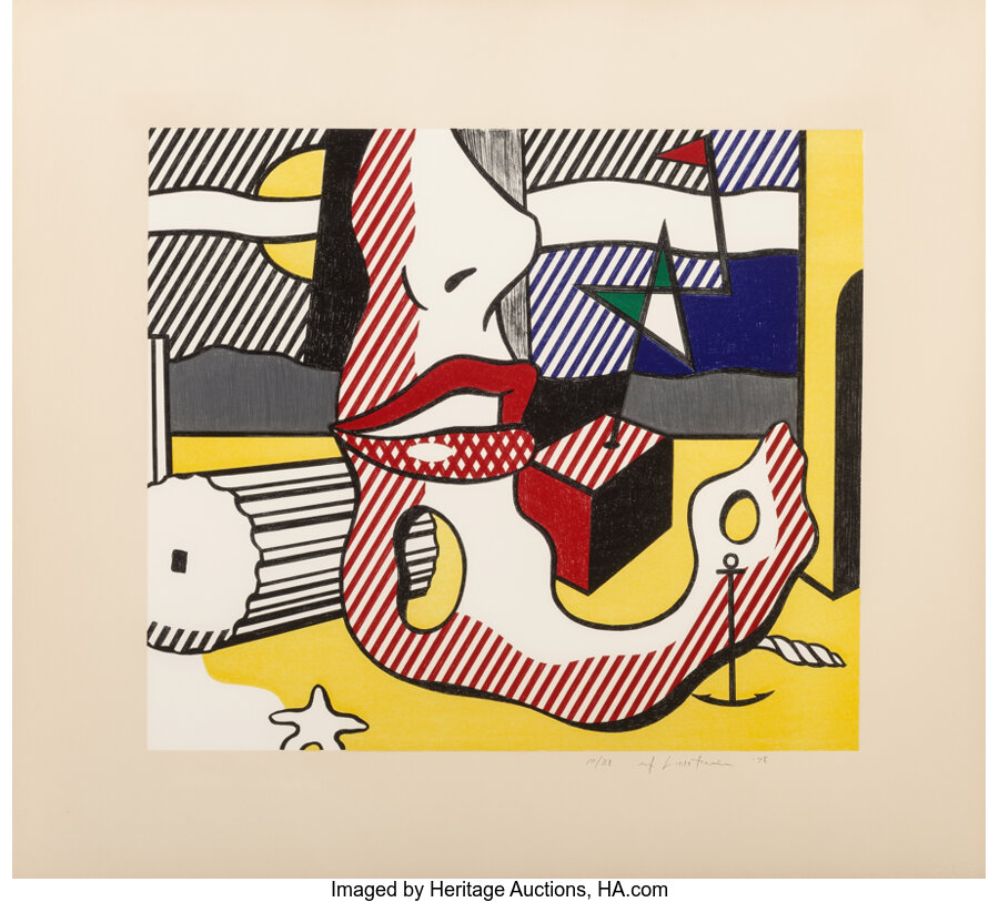 Roy Lichtenstein - A Bright Night, from the Surrealist Series