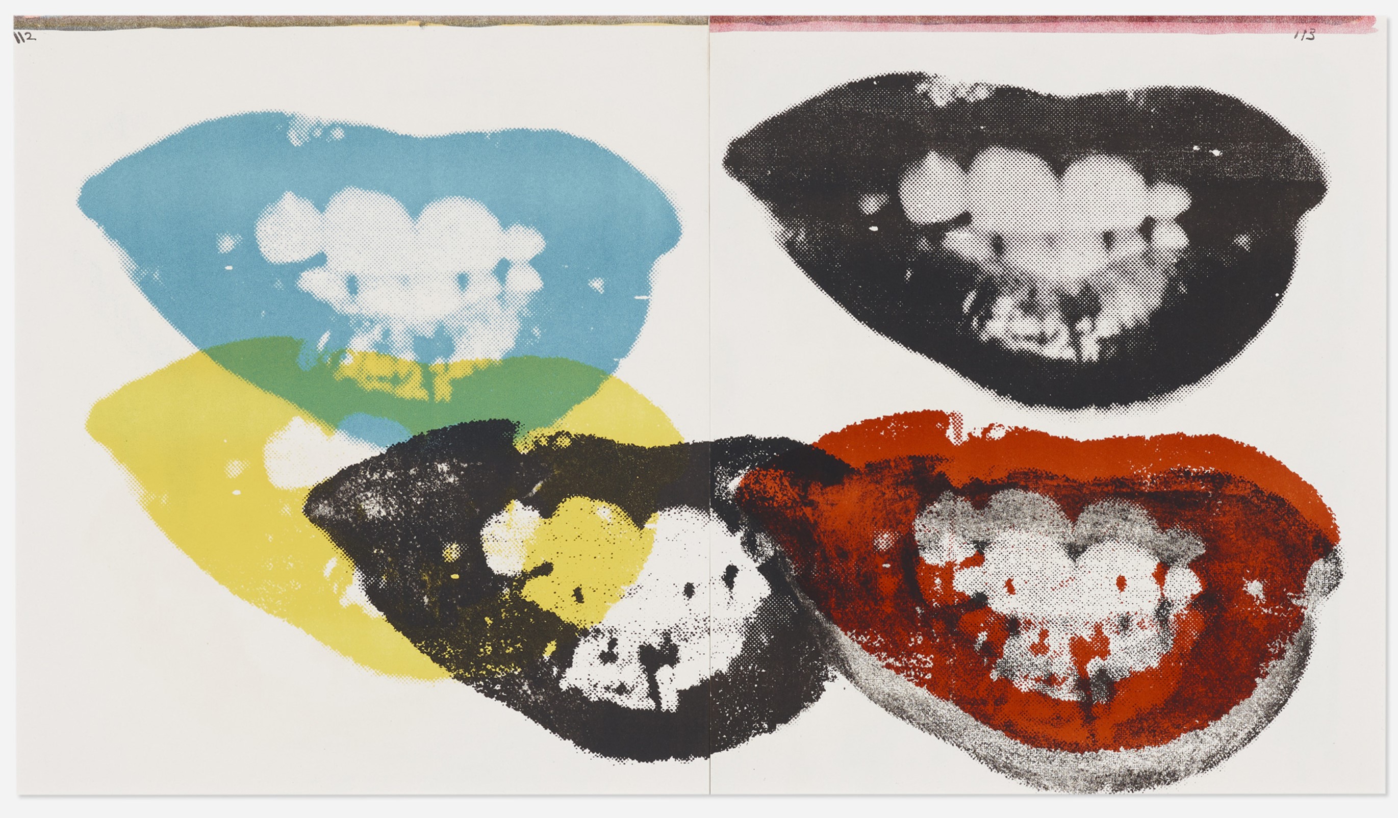 Andy Warhol - Marilyn Monroe I Love Your Kiss Forever Forever (from the One Cent Life portfolio)