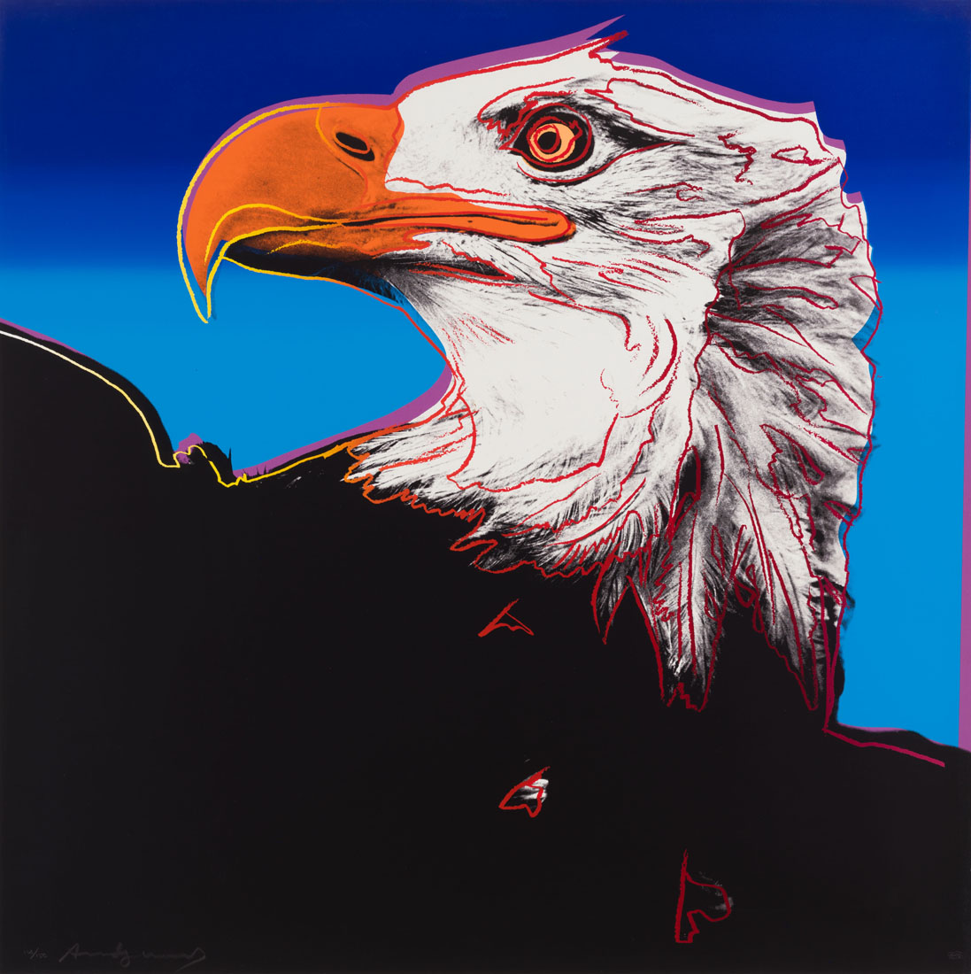 Andy Warhol - Bald Eagle, from Endangered Species ()