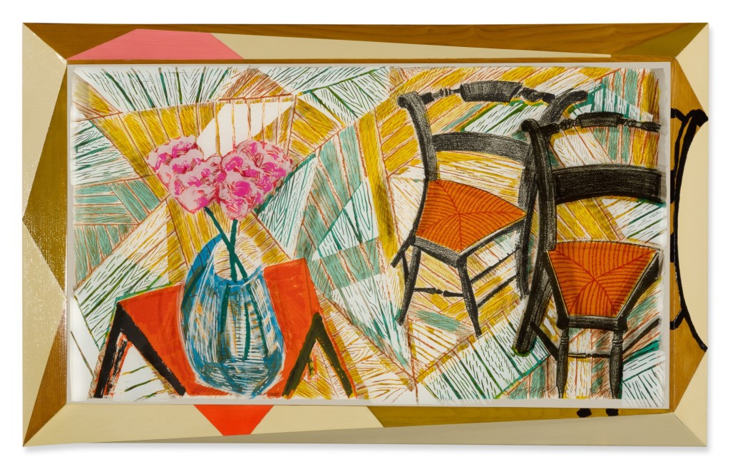 David Hockney - Walking Past Two Chairs (M.C.A.T. 275)