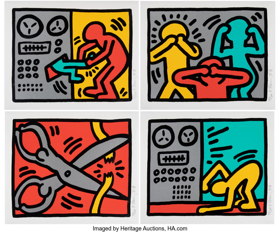 Keith Haring - Pop Shop III (set of 4)
