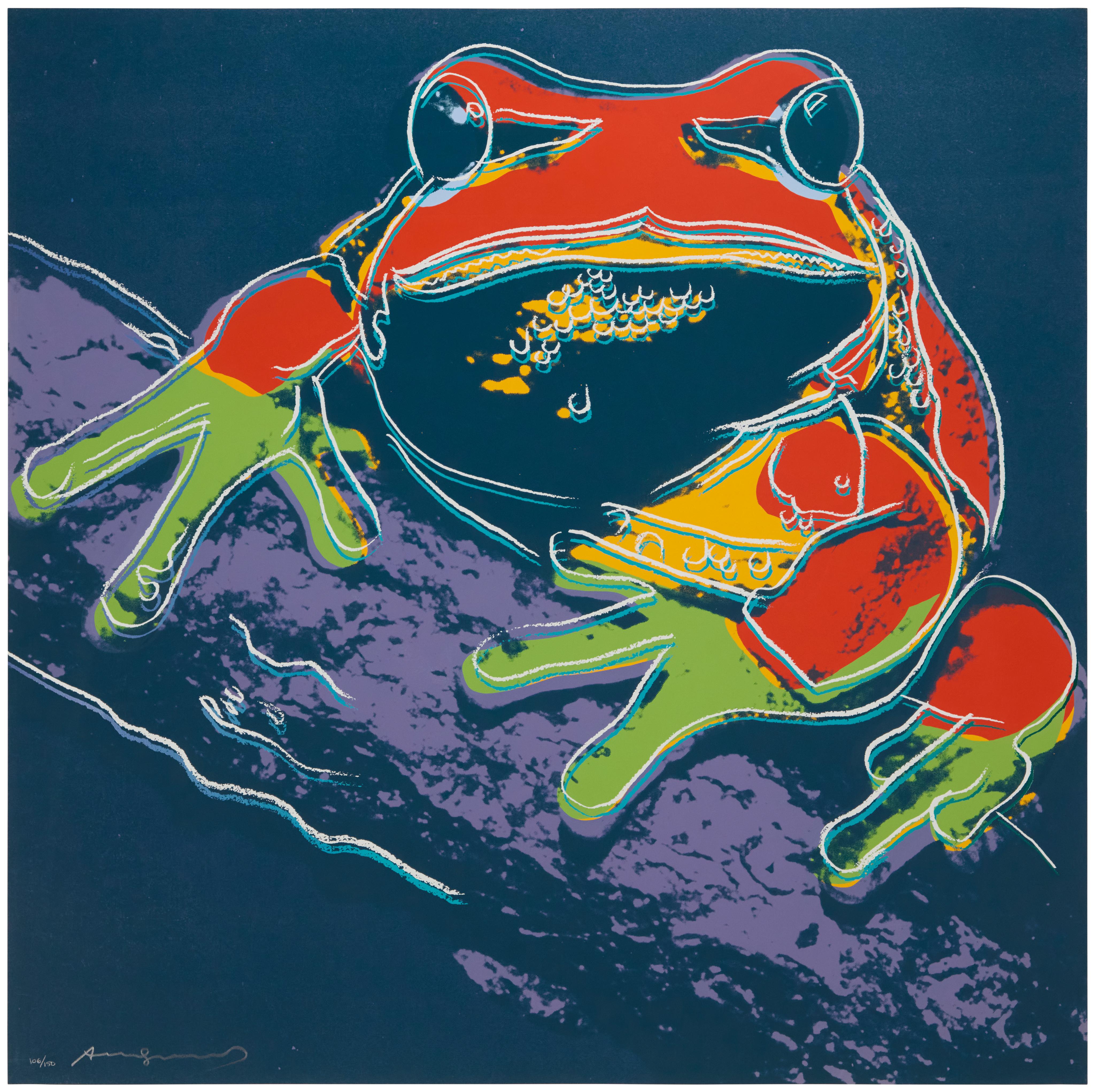 Andy Warhol - Pine Barrens Tree Frog, from the "Endangered Species" portfolio, 1983