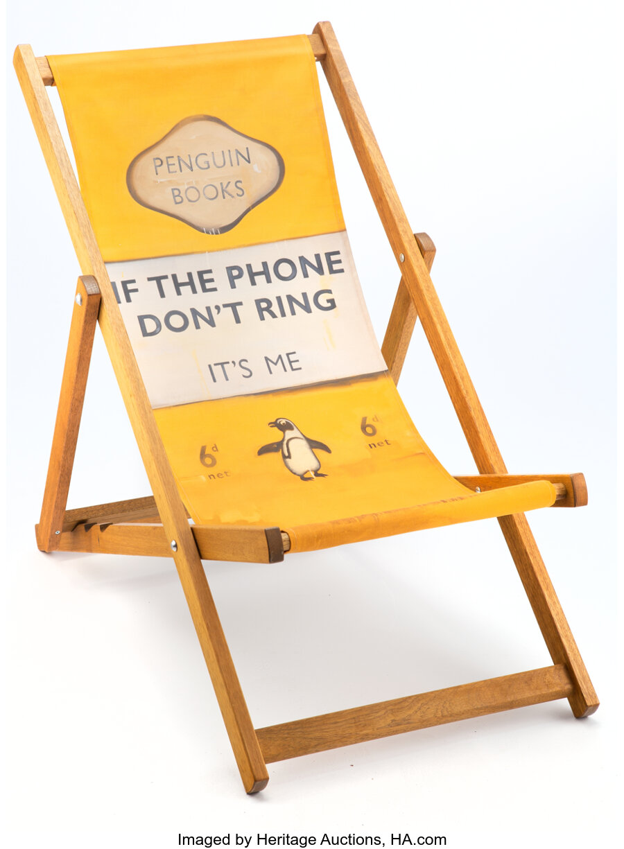 Harland Miller - Deckchair - If the Phone Don't Ring, It's Me