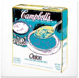 Andy Warhol - Campbell's Soup Box (Onion)