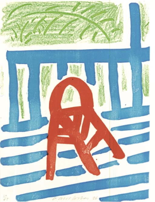 David Hockney - The Red Chair