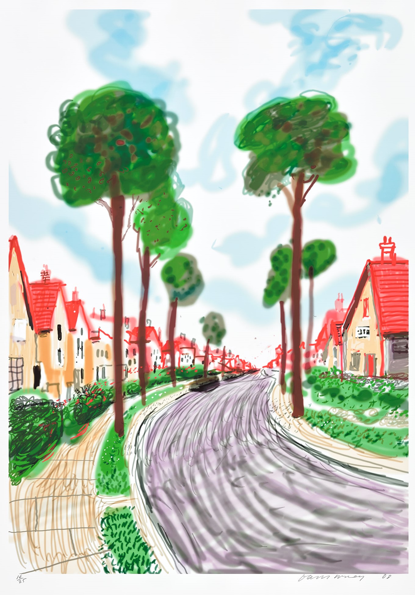 David Hockney - Cardigan Road, Brid.