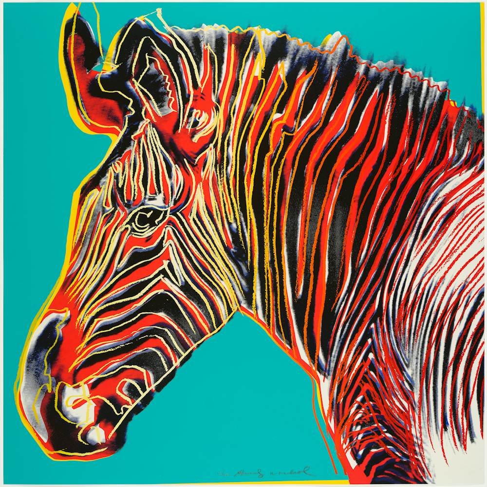 Andy Warhol - Grevy's Zebra. 1983.