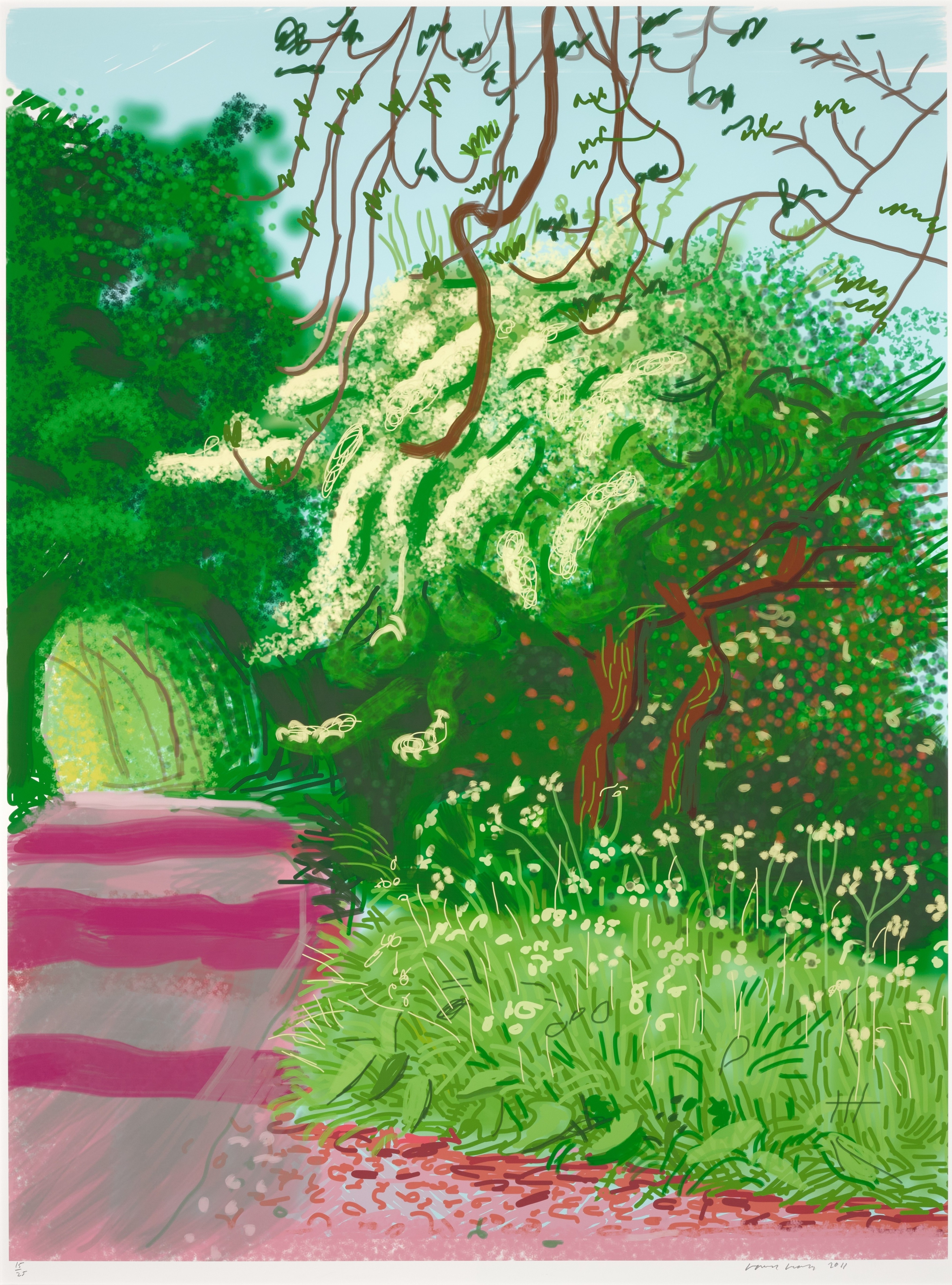 David Hockney - The Arrival of Spring in Woldgate, East Yorkshire in 2011 (twenty eleven) - 14 May