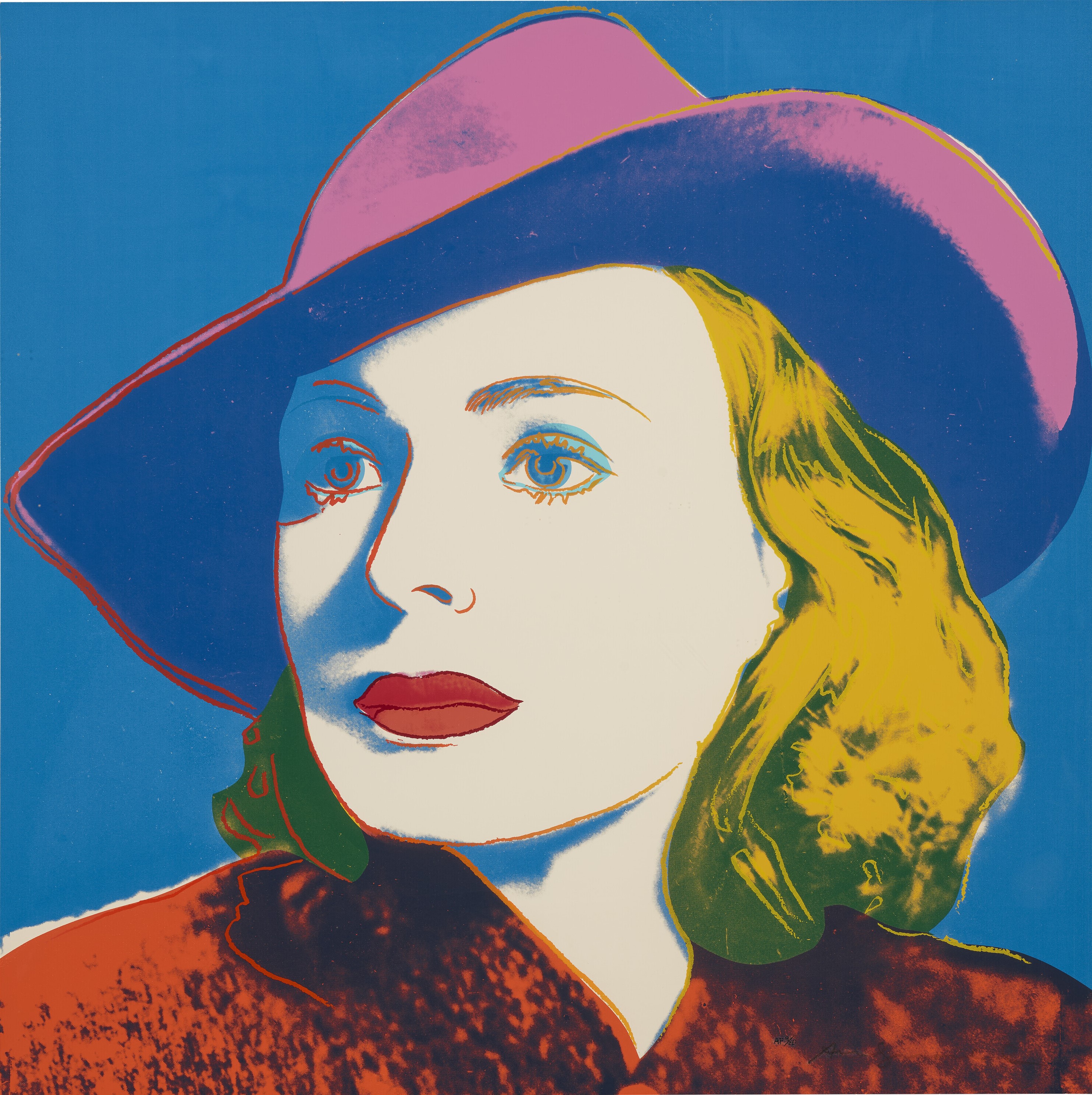 Andy Warhol - Ingrid Bergman With Hat, from Ingrid Bergman