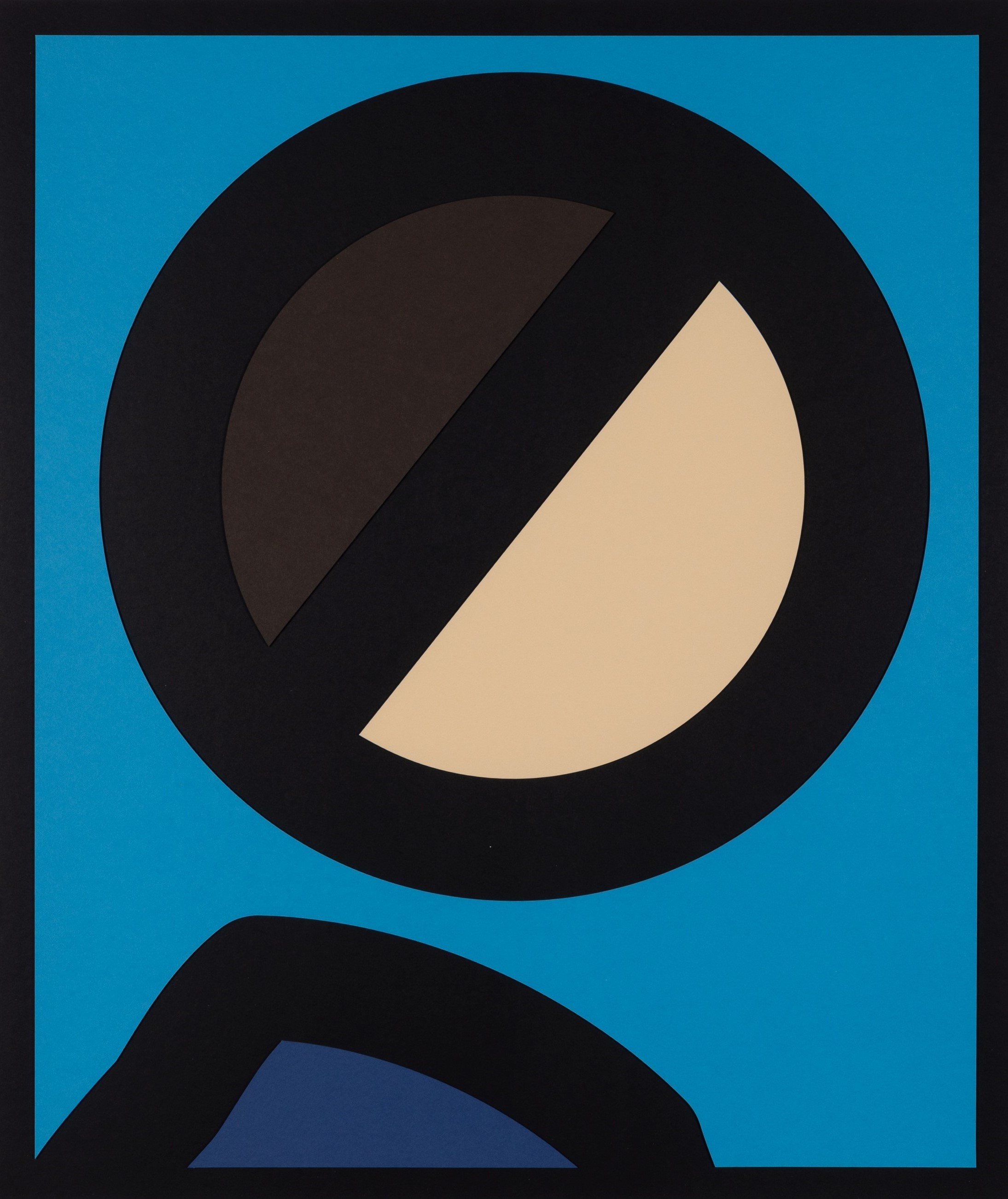 Julian Opie - Paper Head 7, from Paper Heads