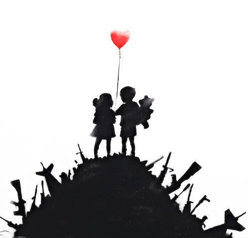 Banksy - Kids on Guns