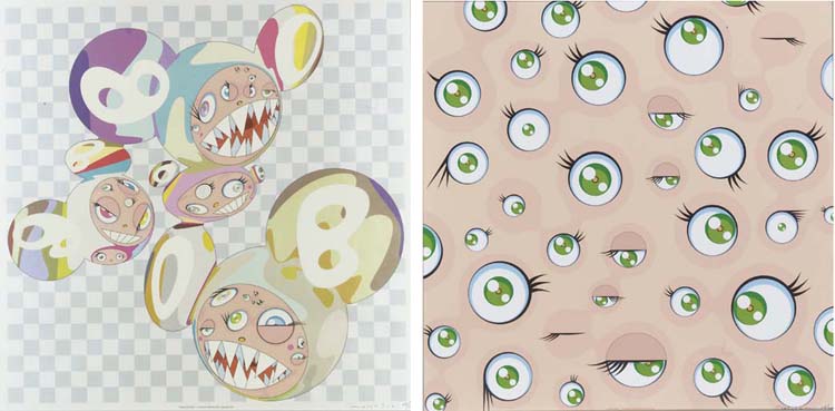 Takashi Murakami - Para-Kiti Dob and Jelly fish eyes