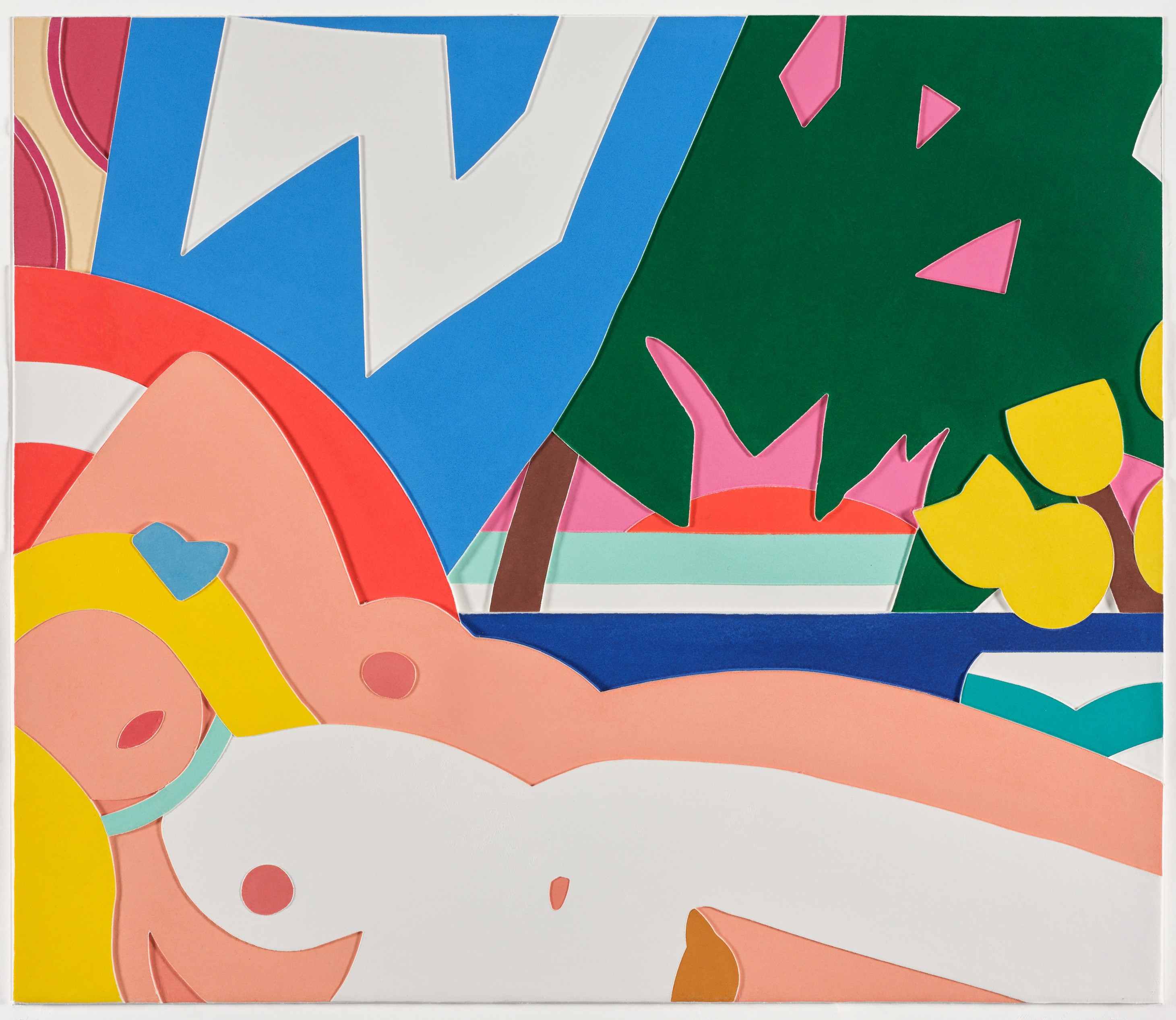 Tom Wesselmann - Sunset Nude with Tulips (W.P.I. P041)