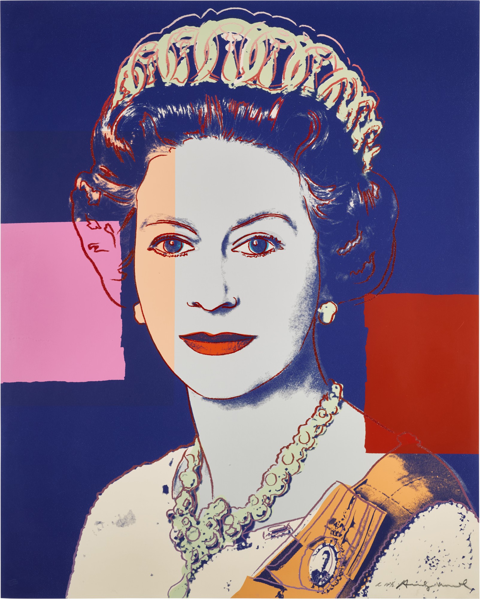Andy Warhol - Queen Elizabeth II of the United Kingdom (F. & S. II.337A)
