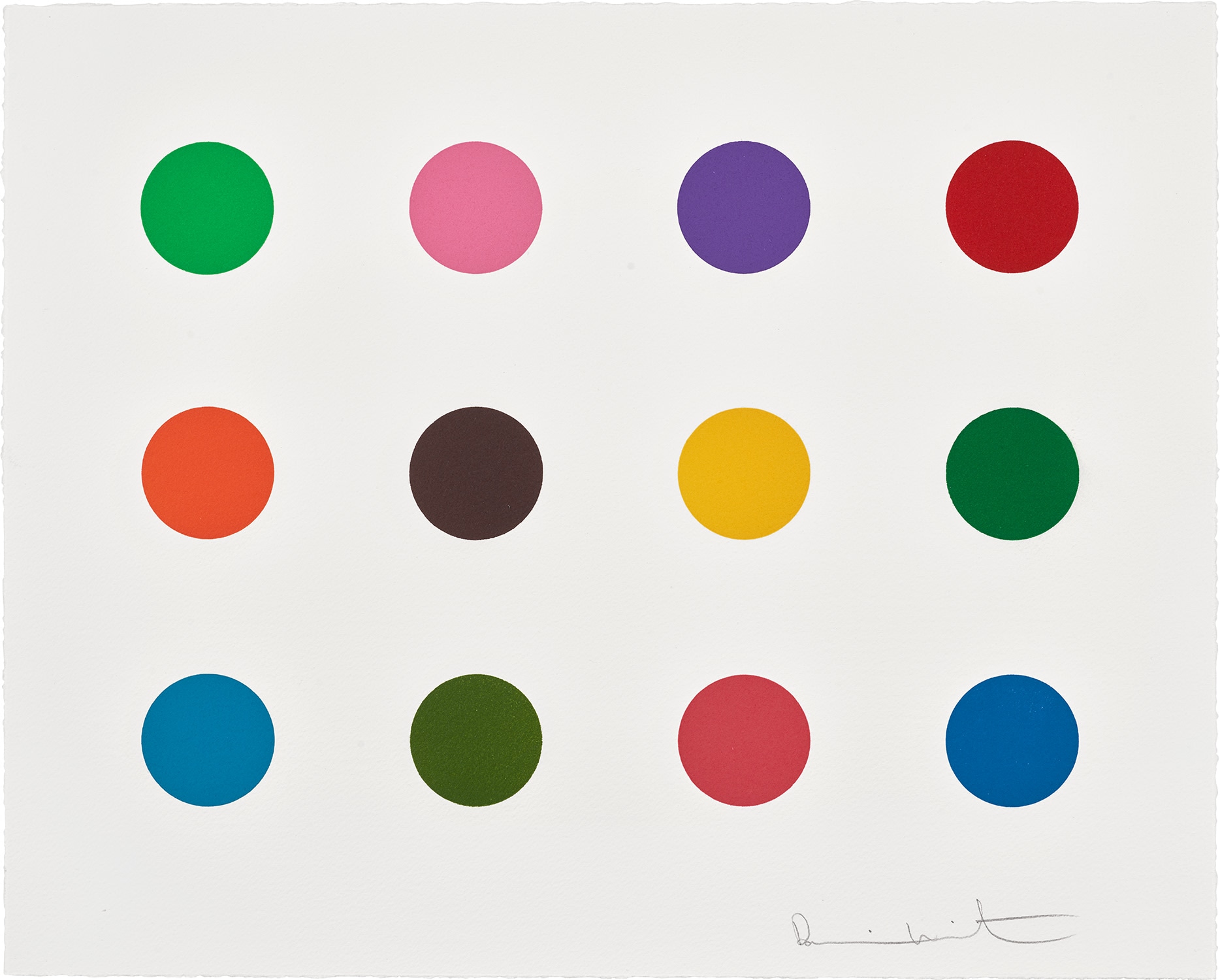 Damien Hirst - Perillartine, from 40 Woodcut Spots