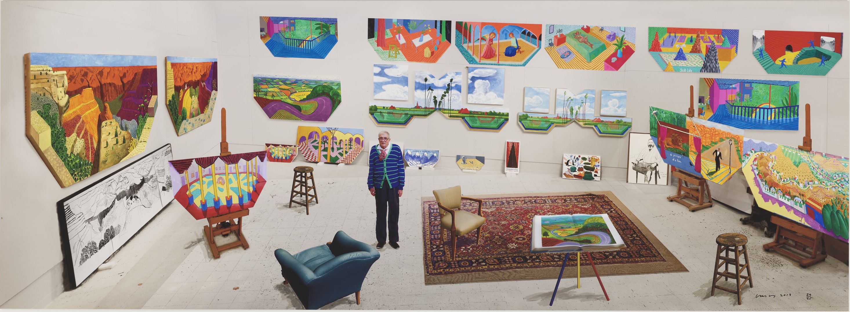 David Hockney - In the Studio, December 2017