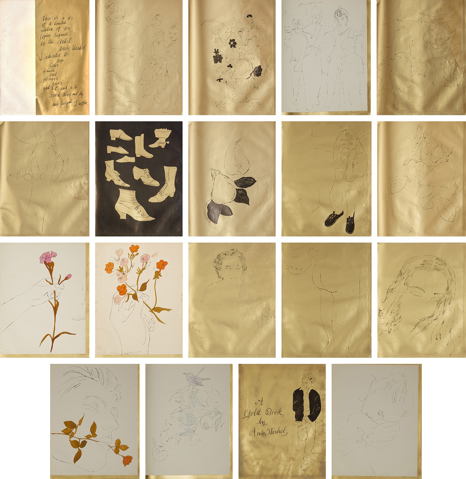 Andy Warhol - A Gold Book, Holy Cats by Andy Warhol's Mother