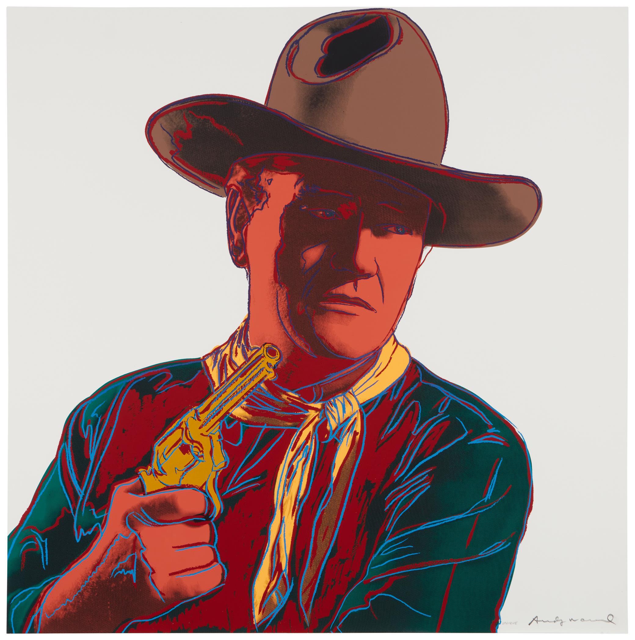 Andy Warhol - "John Wayne" from the "Cowboys and Indians" portfolio