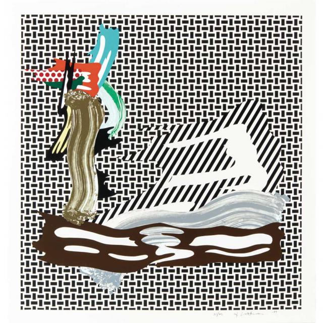 Roy Lichtenstein - Brushstroke on Canvas