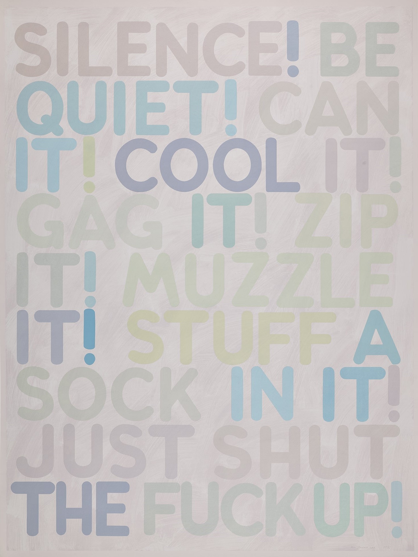 Mel Bochner - Silence (K. 2013.05)