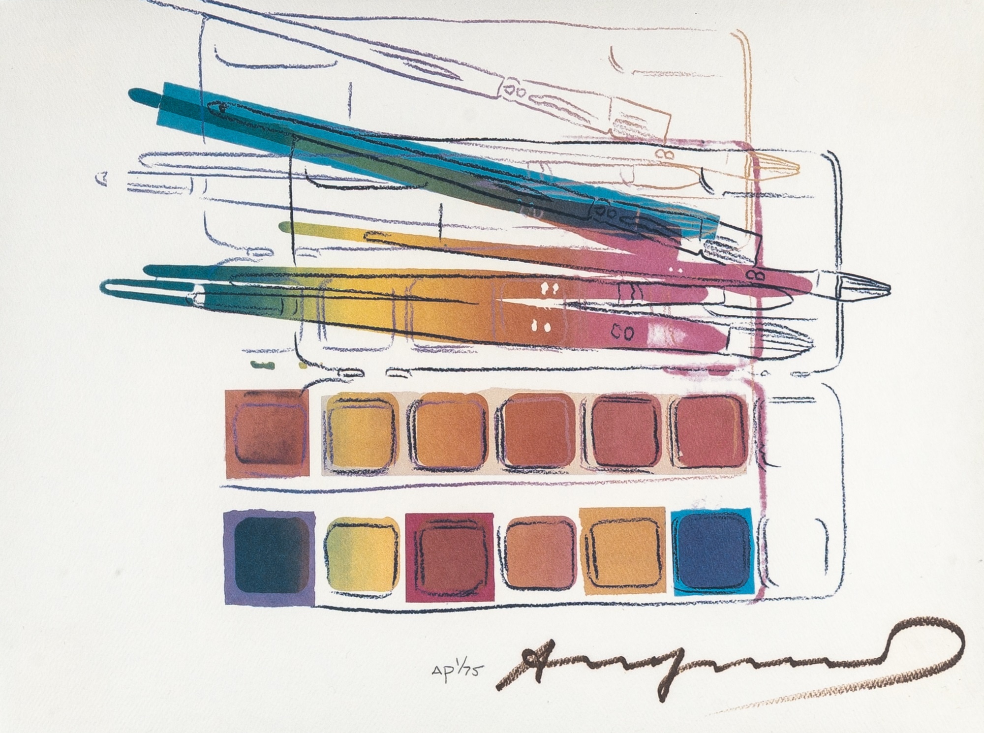 Andy Warhol - WATERCOLOR PAINT KIT WITH BRUSHES