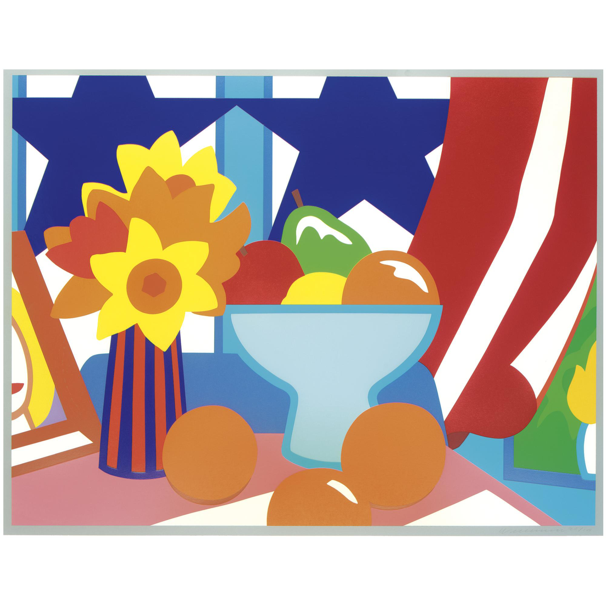 Tom Wesselmann - Still Life with Red Blowing Curtain