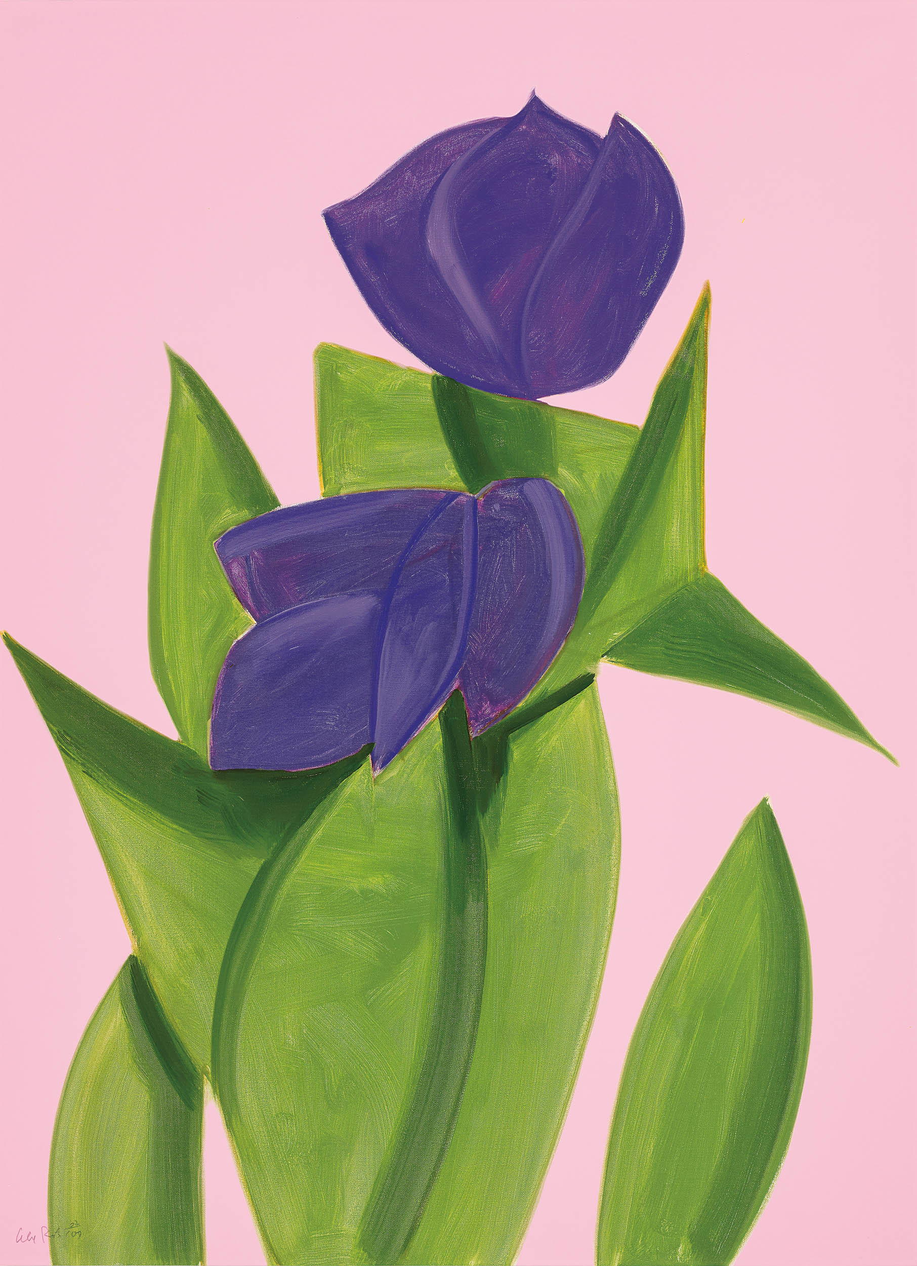 Alex Katz - Purple Tulips 2 : Flowers Portfolio