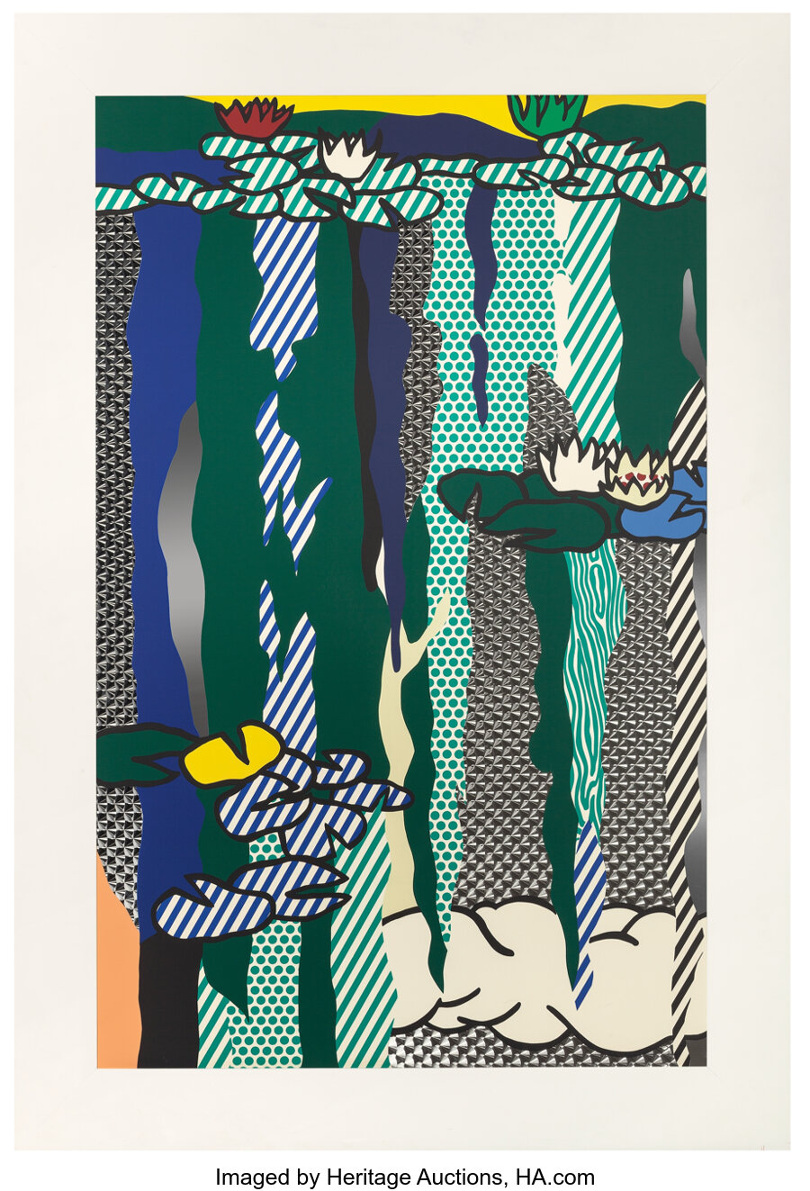 Roy Lichtenstein - Water Lilies with Cloud