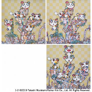 Takashi Murakami - 1. Panda Cubs Panda Cubs 2. Pandas Panda Cubs Pandas 3. Panda Cubs Pandas