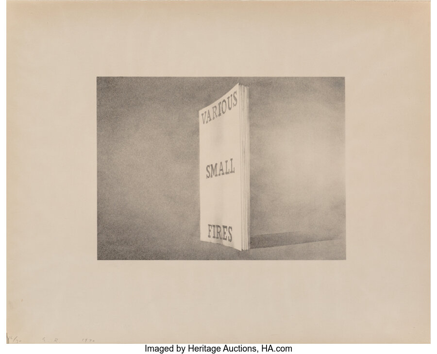 Ed Ruscha - Various Small Fires, from the Book Covers series