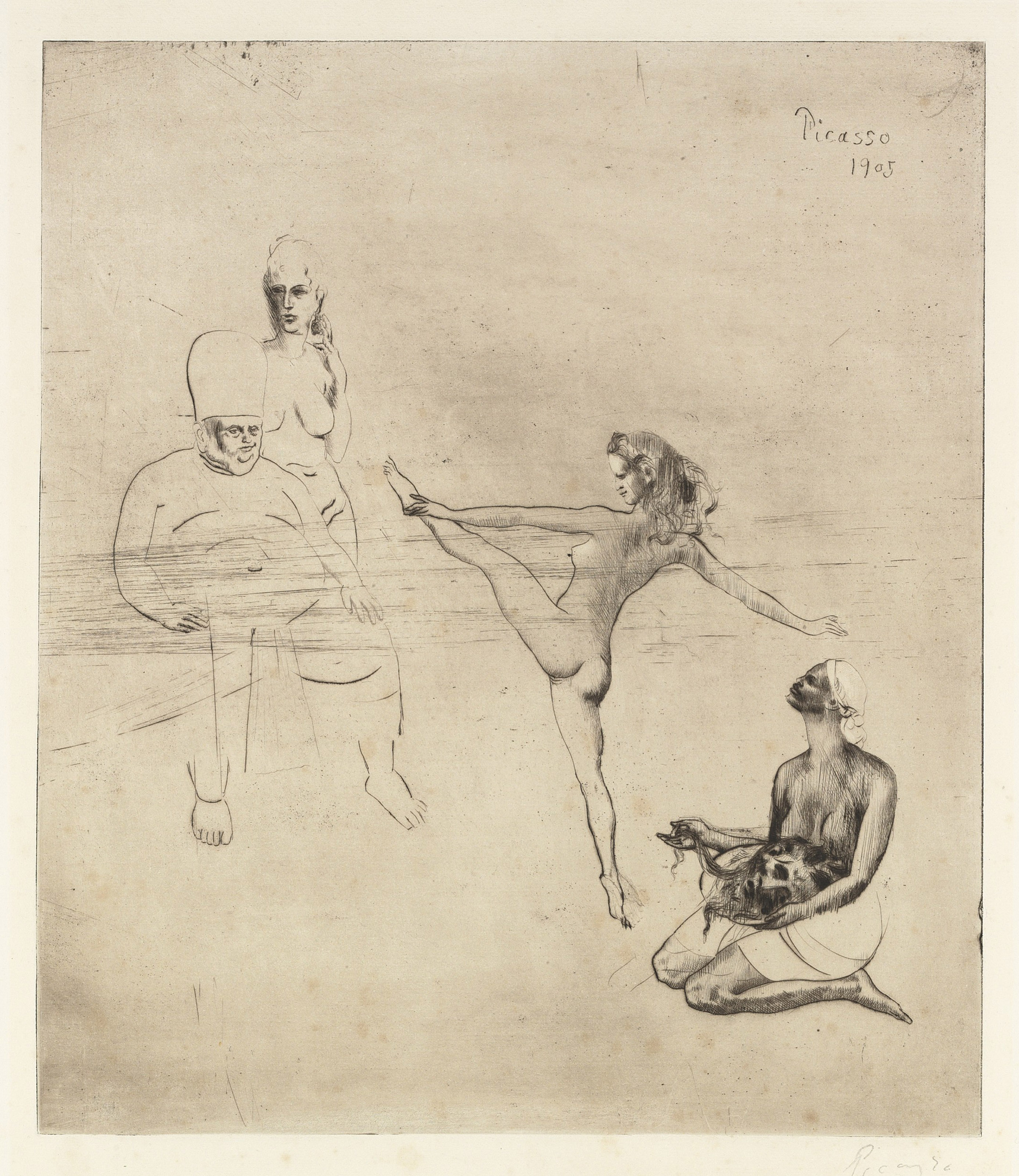 Pablo Picasso - Salomé, from La Suite de Saltimbanques