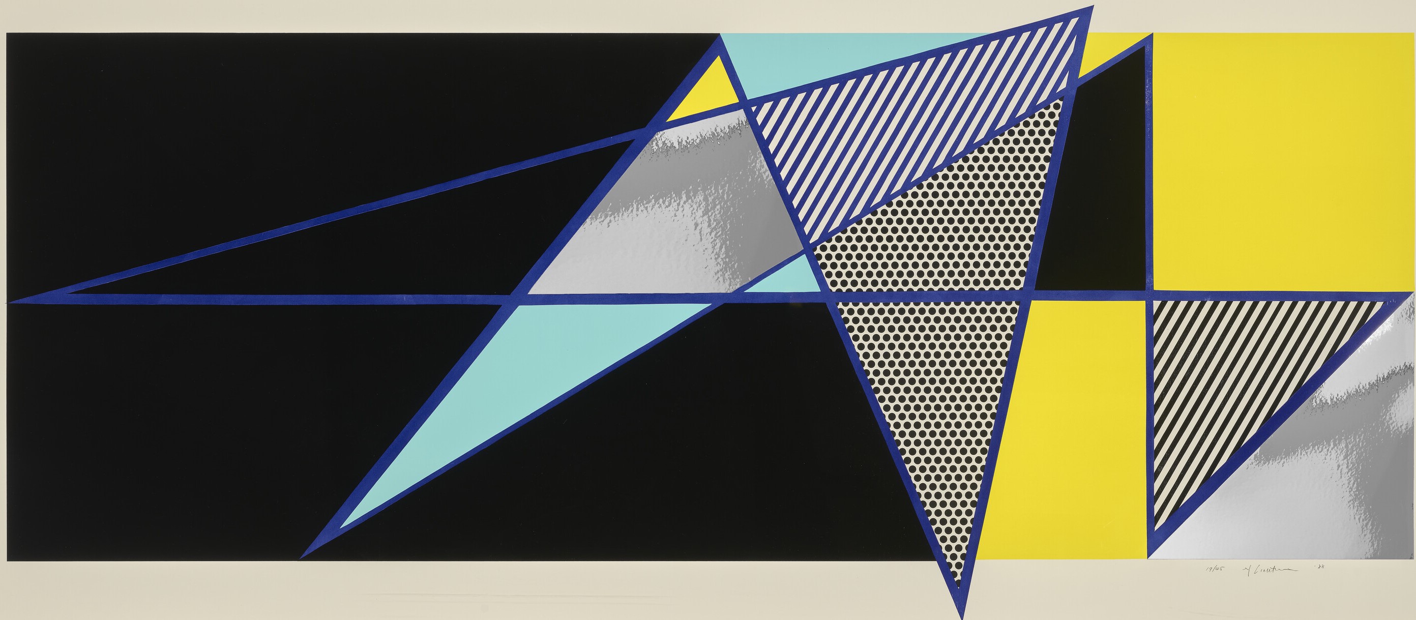 Roy Lichtenstein - Imperfect 44 3⁄4" x 103", from Imperfect Series