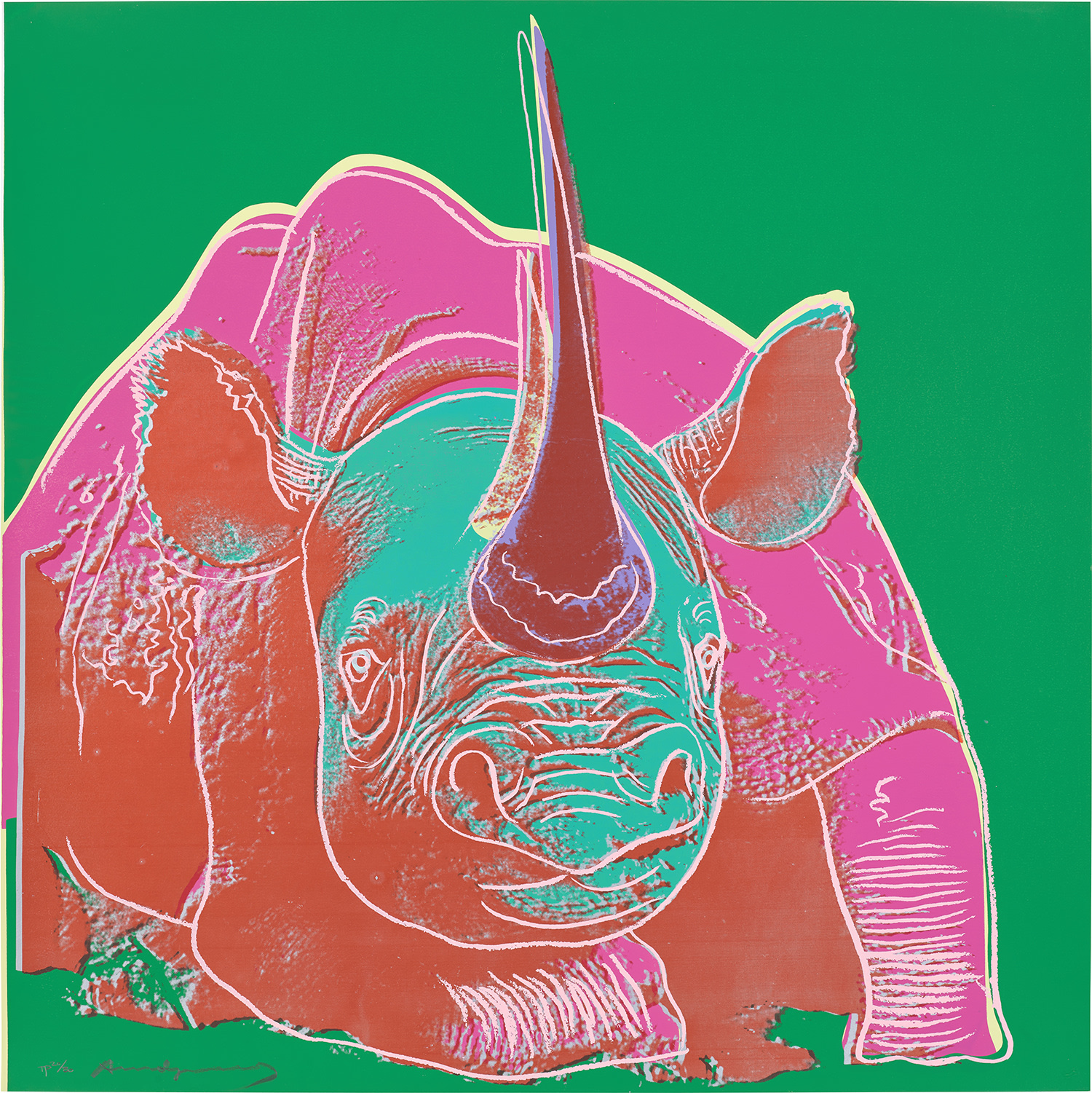 Andy Warhol - Black Rhinoceros, from Endangered Species (see F. & S. 301)