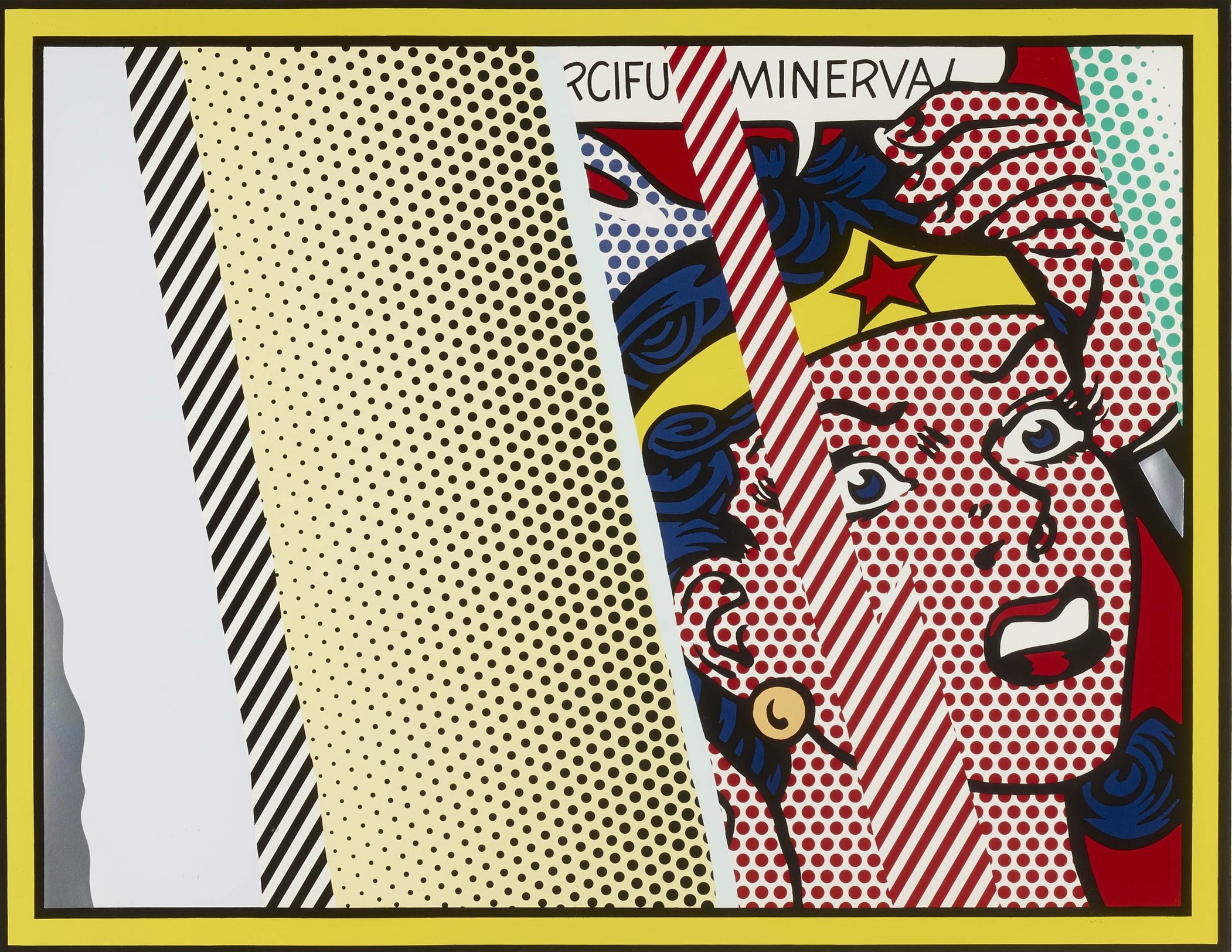 Roy Lichtenstein - Reflections on Minerva (from the Reflections series)