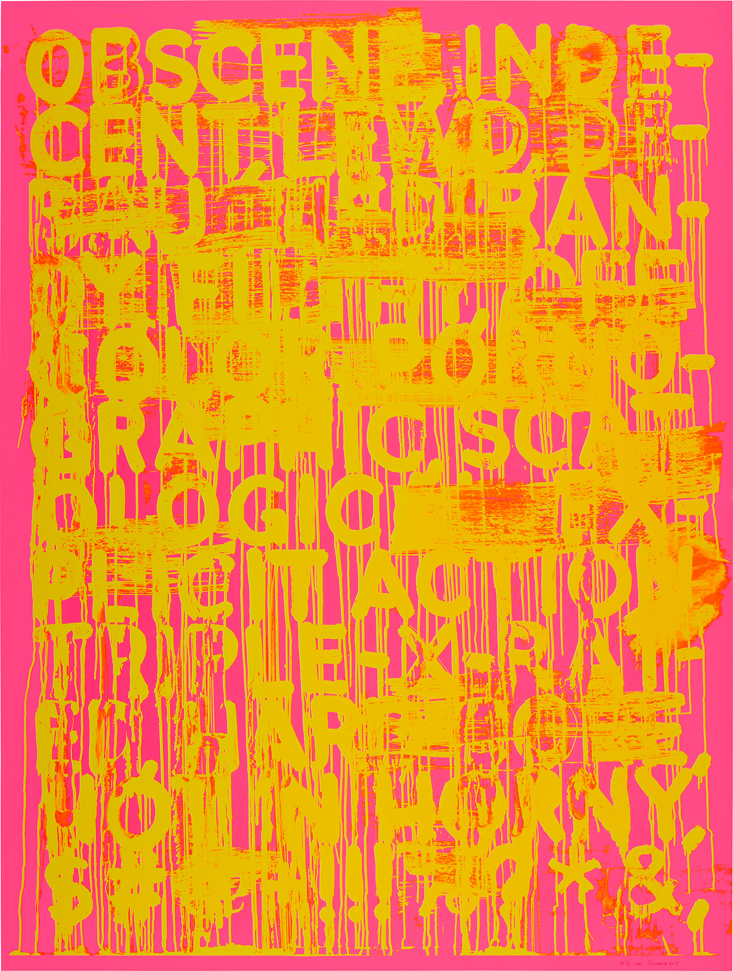 Mel Bochner - Obscene (K.W. 2017.02)