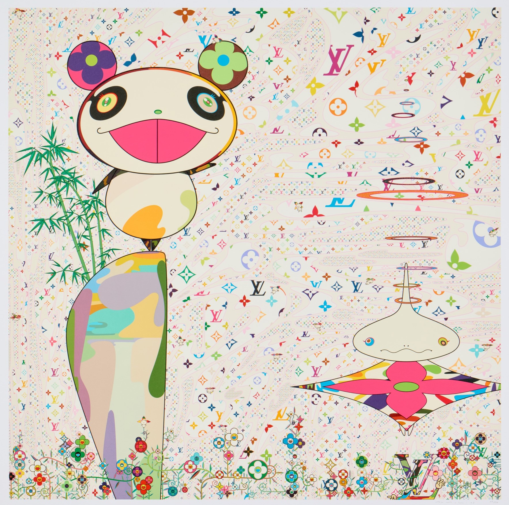 Takashi Murakami - SUPERFLAT Monogram: Panda & His Friends