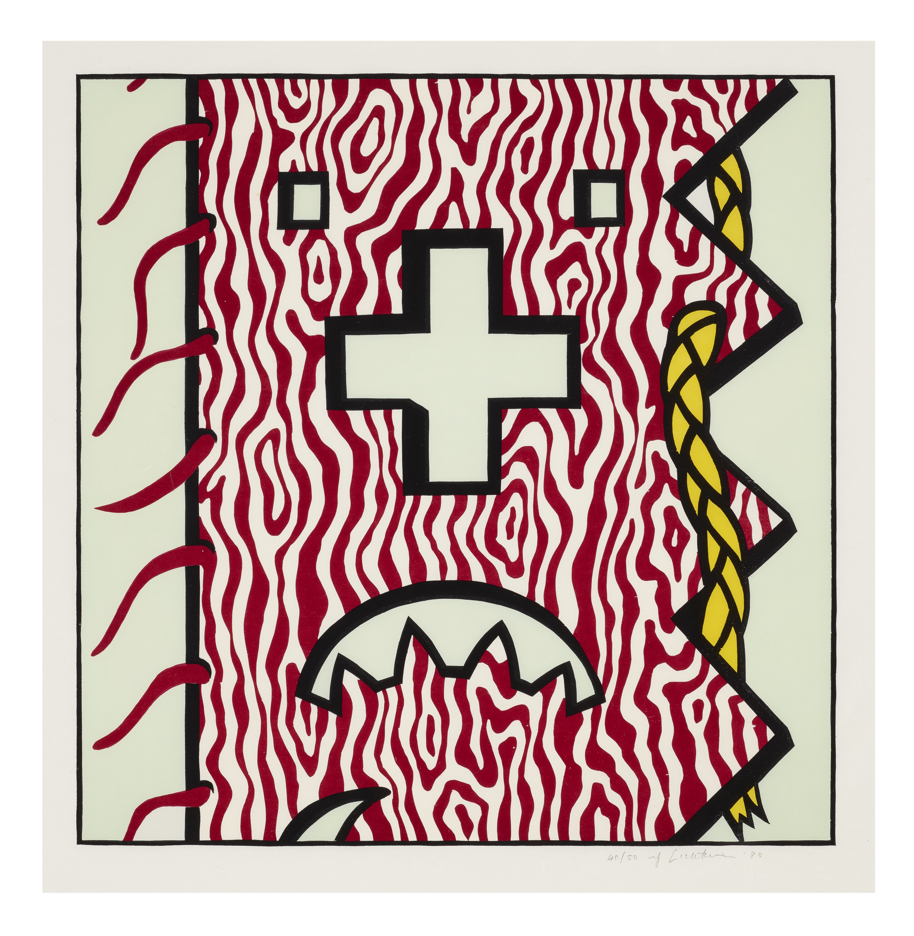 Roy Lichtenstein - American Indian Theme IV, from American Indian Theme Series