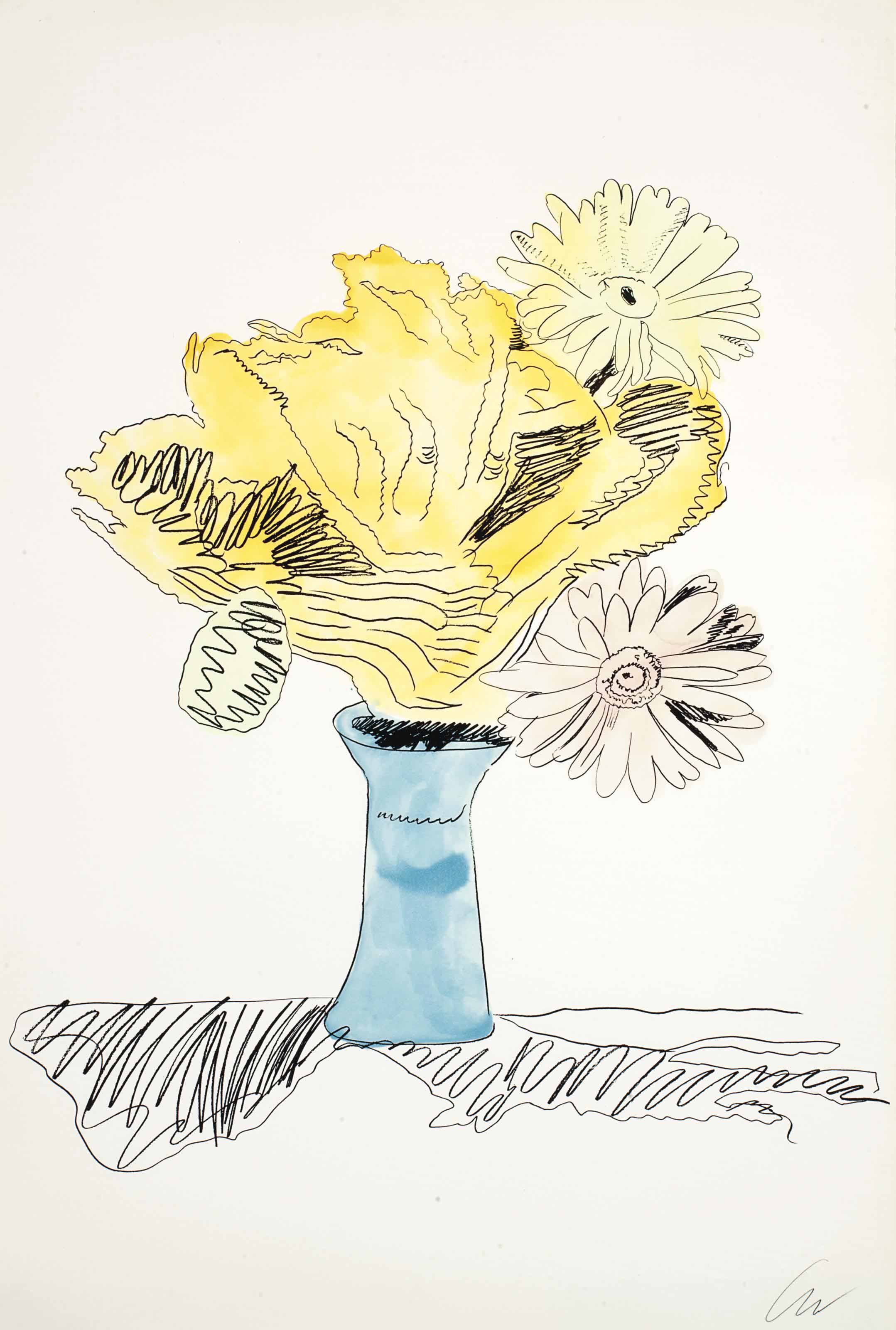 Andy Warhol - Flowers (Hand-Colored) : eight plates (see F. & S. II.110-113, 115-116, 118-119)
