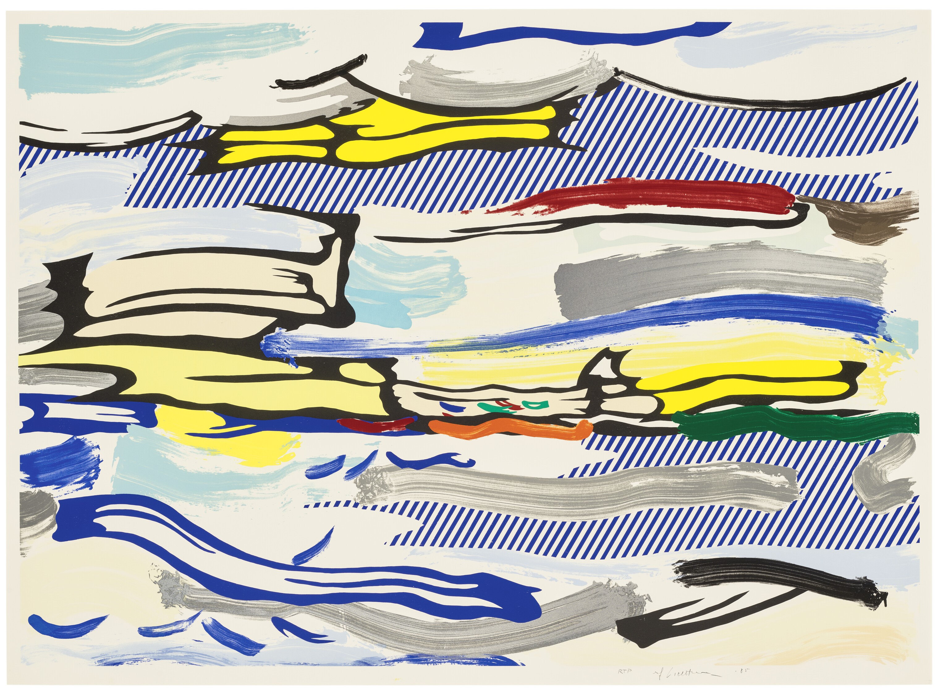 Roy Lichtenstein - Seascape, from: Landscapes Series