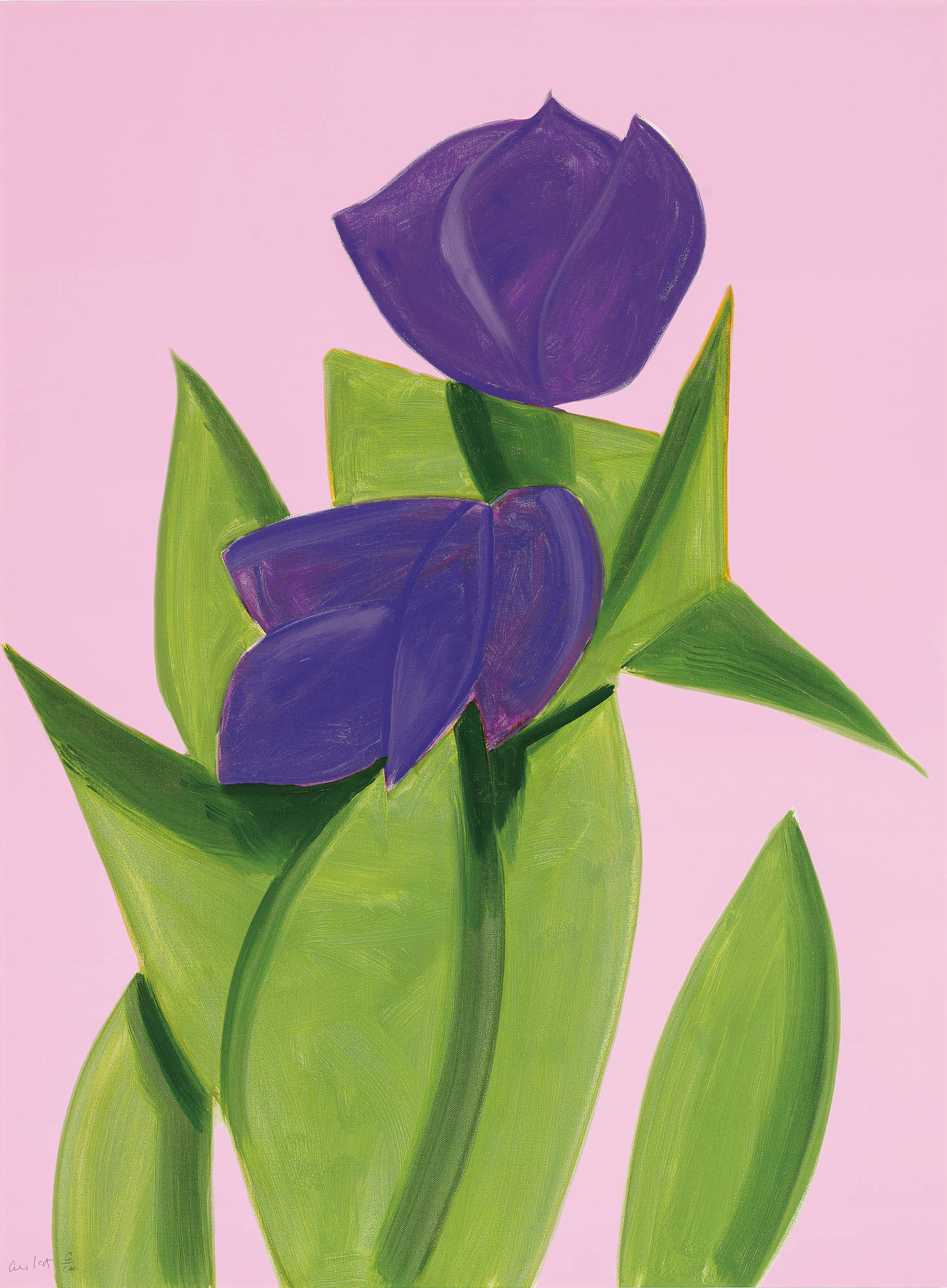 Alex Katz - Purple Tulips 2 : Flowers