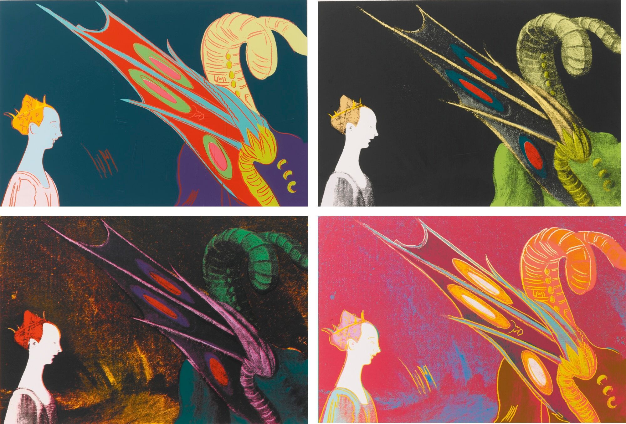 Andy Warhol - Details of Renaissance Paintings (Paolo Uccello, St. George and the Dragon, 1460)