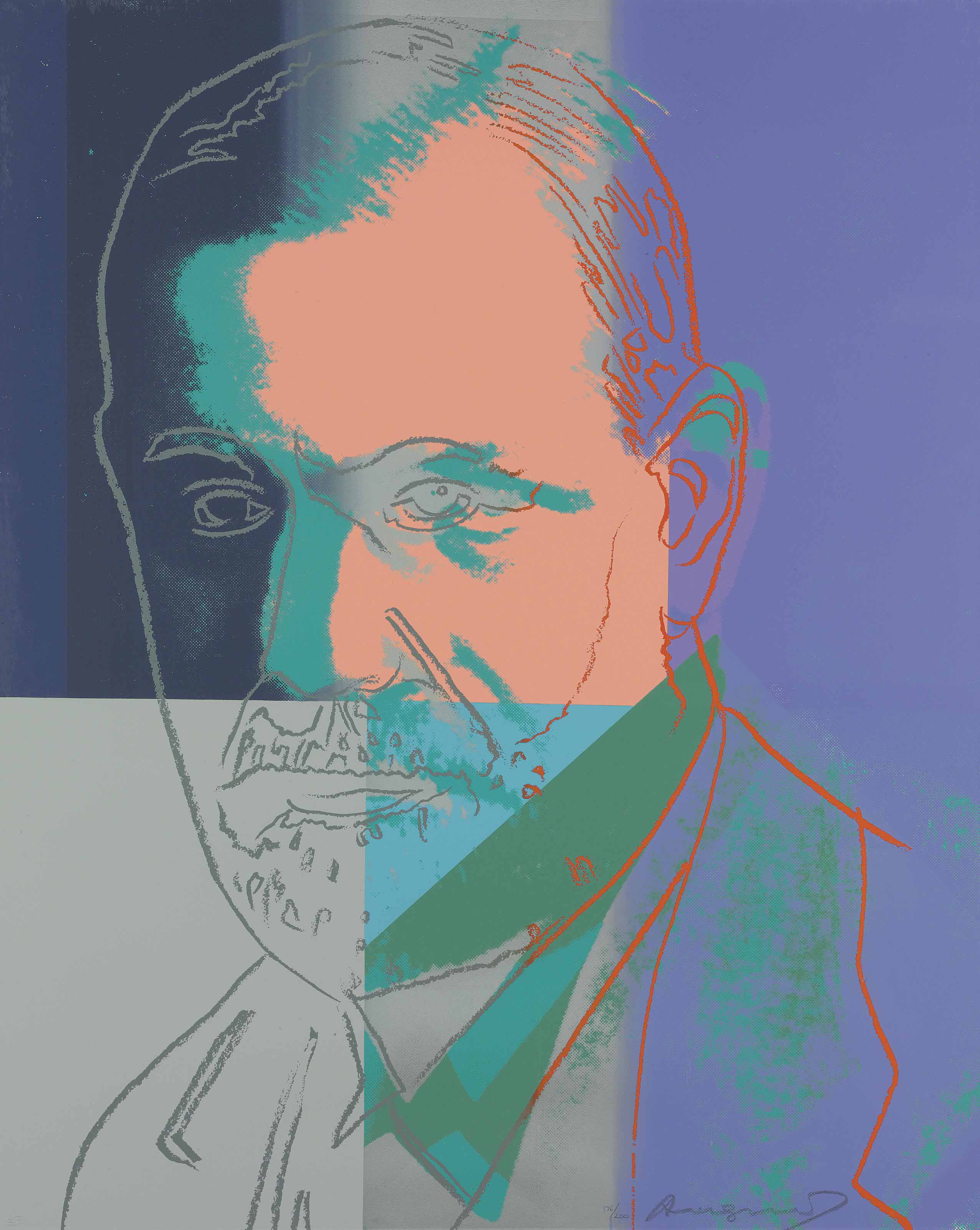 Andy Warhol - Sigmund Freud, from Ten Portraits of Jews of the Twentieth Century