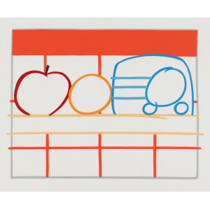 Tom Wesselmann - Still Life with Apple, Orange and Radio