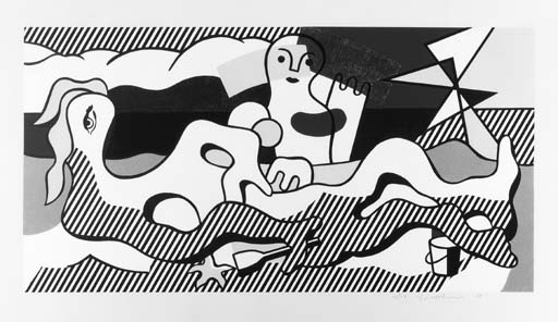 Roy Lichtenstein - At the Beach, from the Surrealist Series