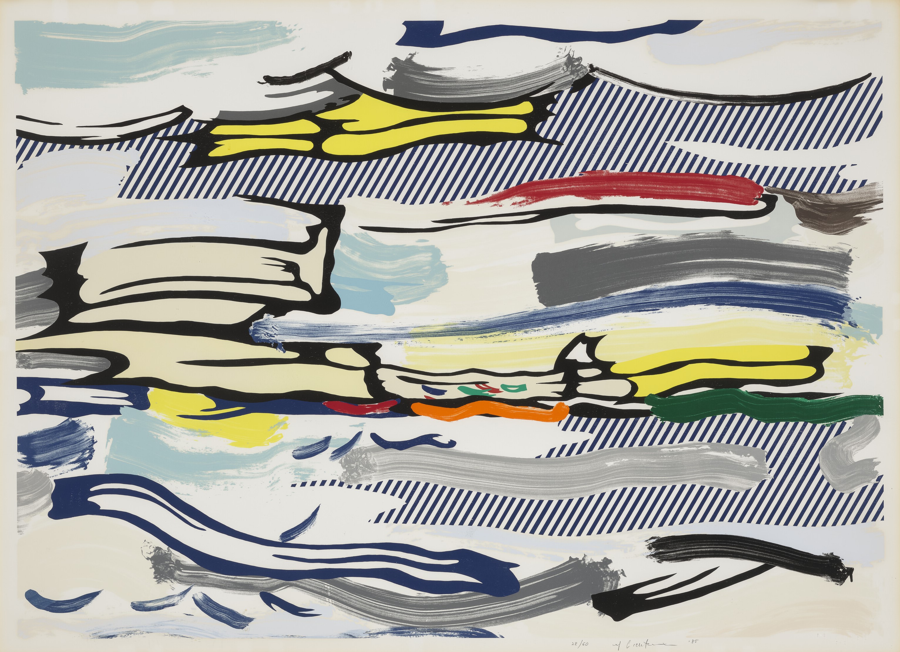 Roy Lichtenstein - Seascape, from Landscapes Series