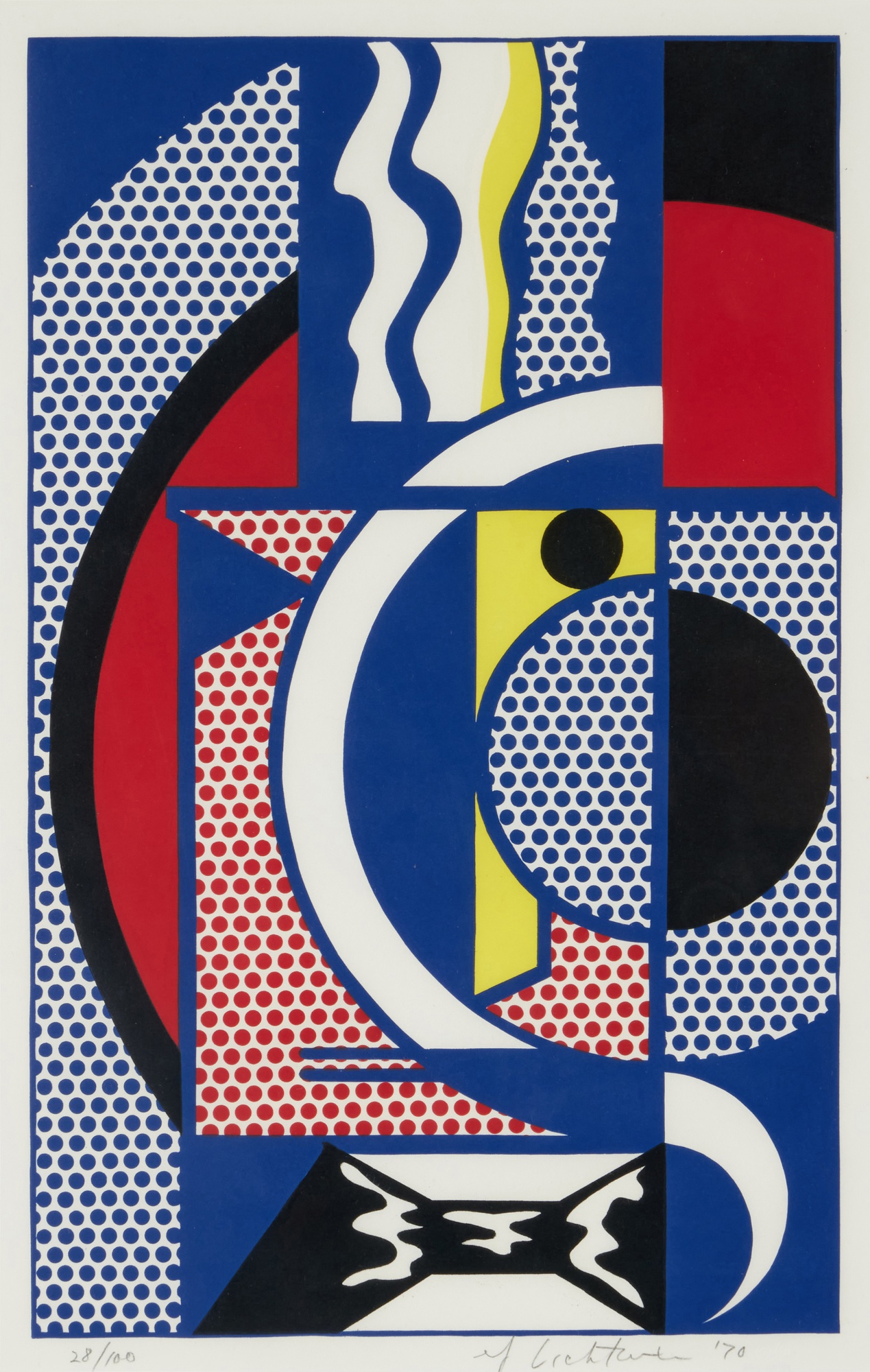 Roy Lichtenstein - Modern Head #1, from Modern Head Series (Corlett 91)