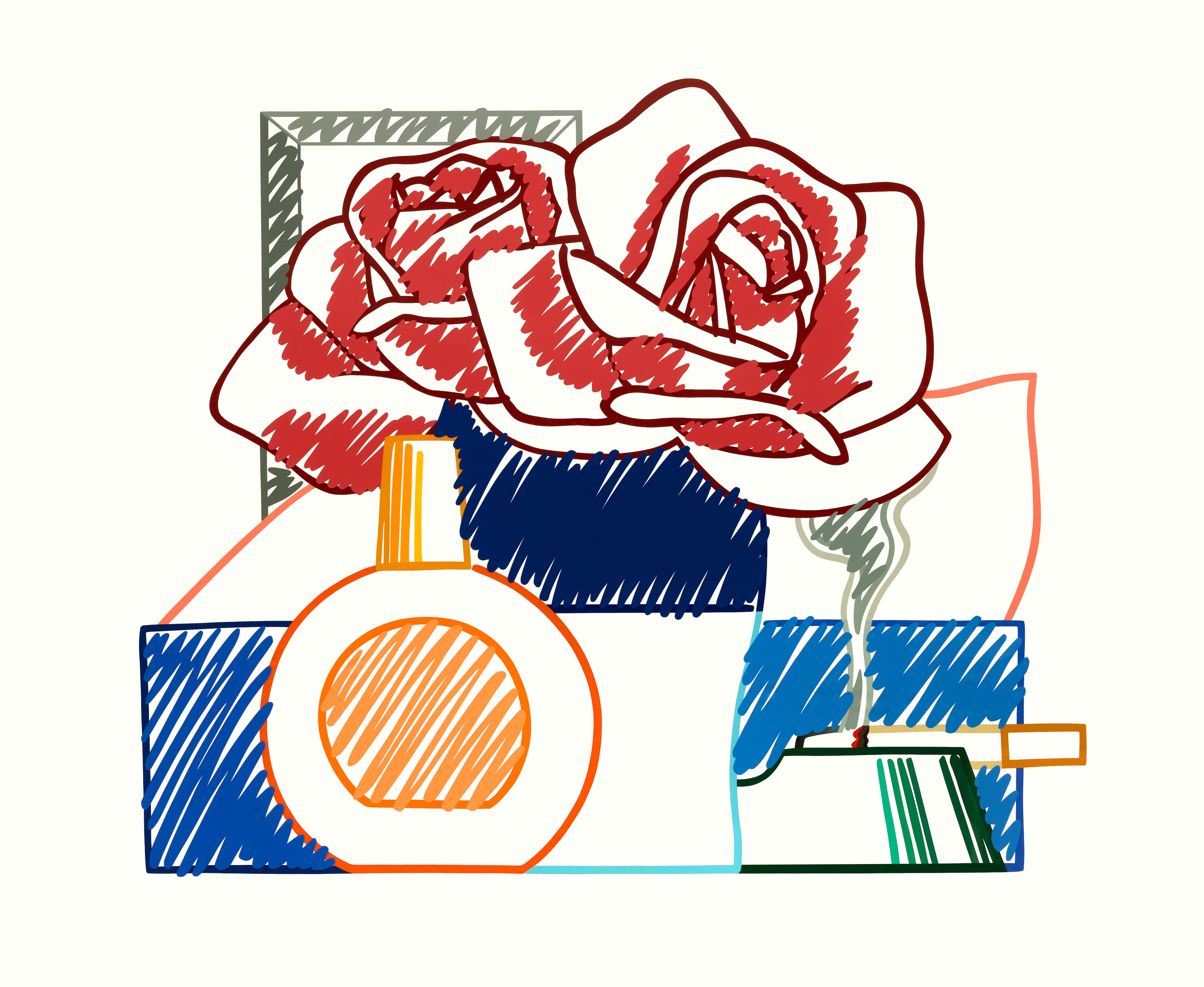 Tom Wesselmann - Scribble Version of Still Life #58